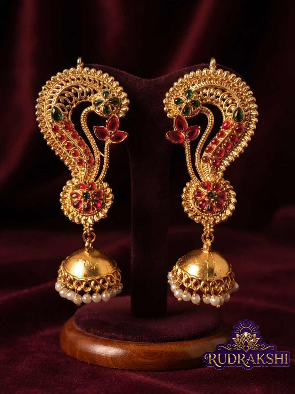 RUDRAKSHI EARCUFFS