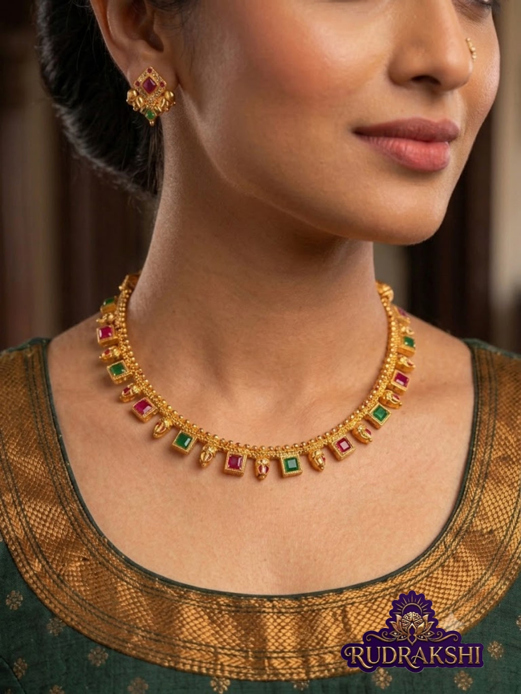 RUDRAKSHI STONE NECKLACE