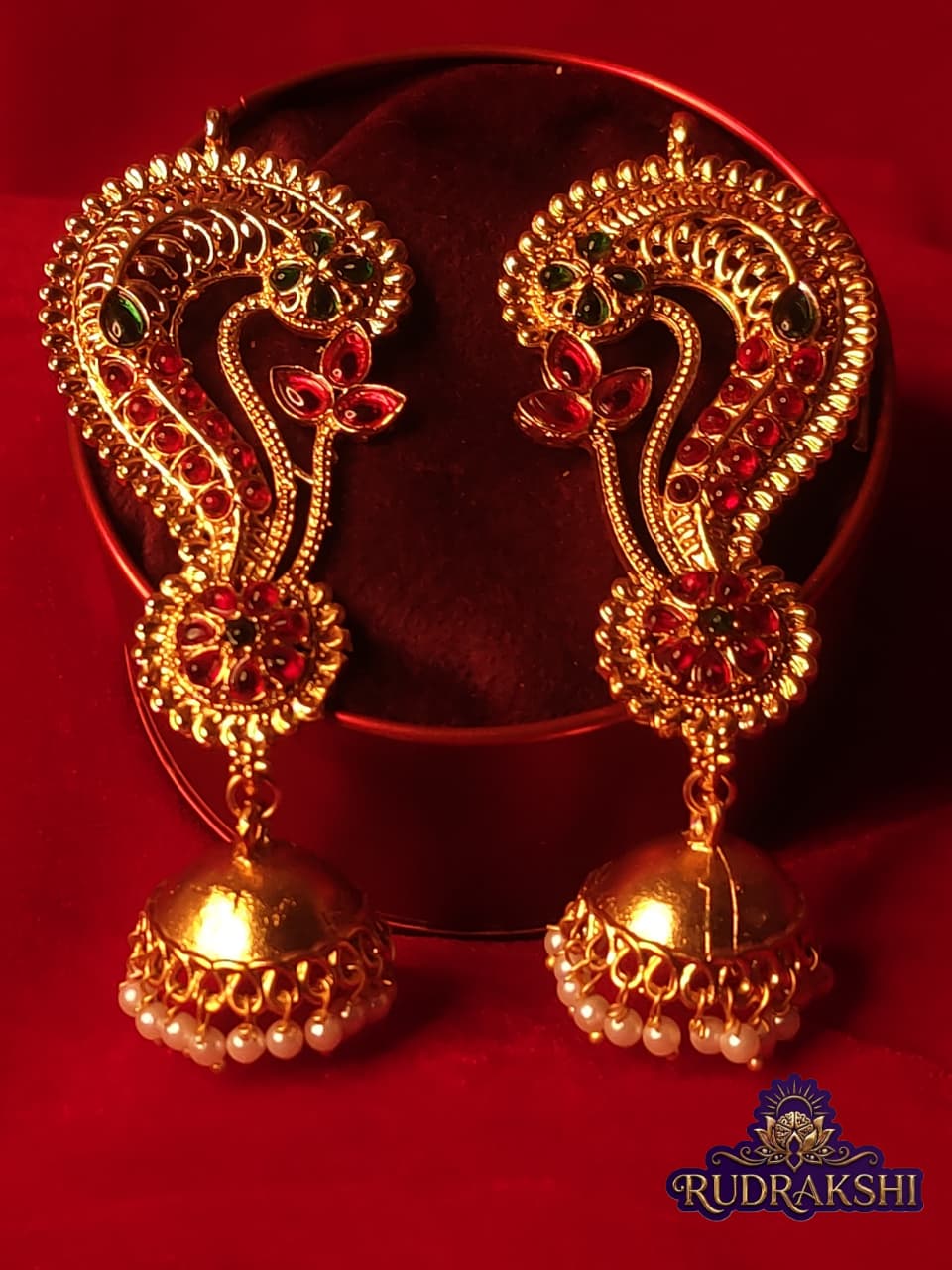 RUDRAKSHI EARCUFFS