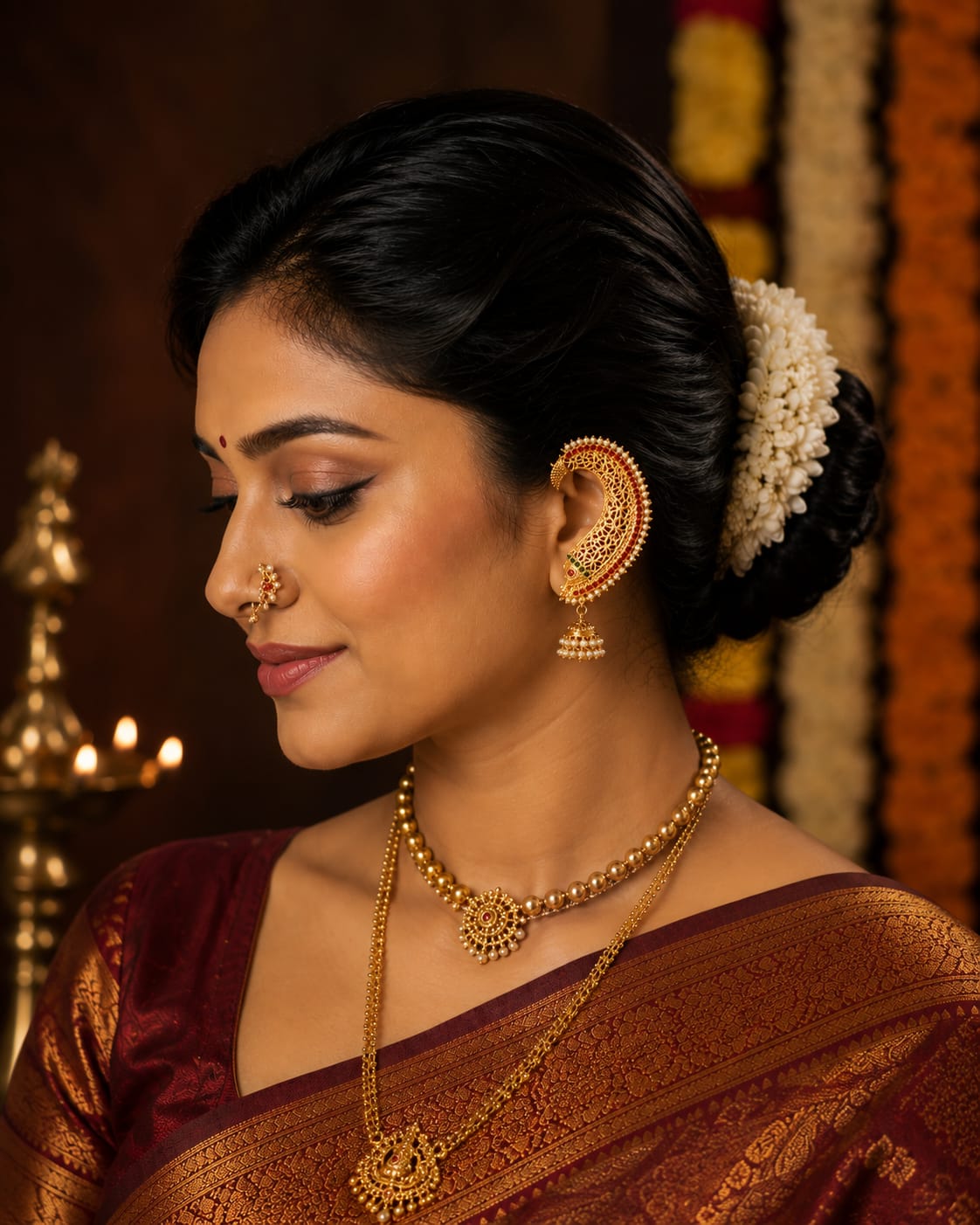 RUDRAKSHI MATSYA EARCUFFS